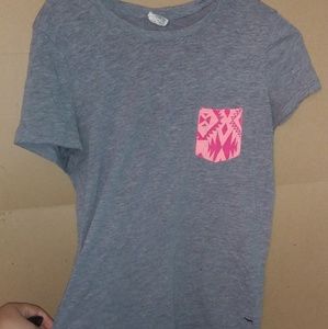 Gray and pink Pink tshirt